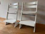 2x Stokke Tripp Trapp witte meegroeistoelen, Kinderen en Baby's, Kinderstoelen, Ophalen, Gebruikt, Meegroeistoel, Aanschuifbaar