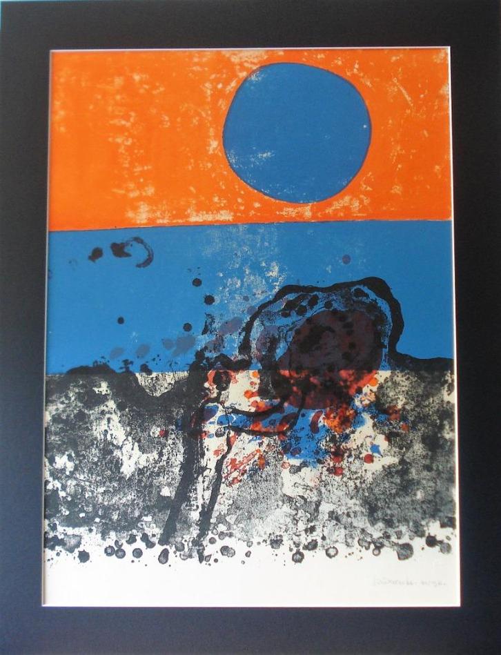 Jef Diederen, ' Onder de Vlag', Antiek en Kunst, Kunst | Litho's en Zeefdrukken, Ophalen of Verzenden