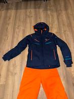 Mooie set skijas en skibroek van Kjus maat 140, Ophalen of Verzenden, Zo goed als nieuw, Kjus, Jongen