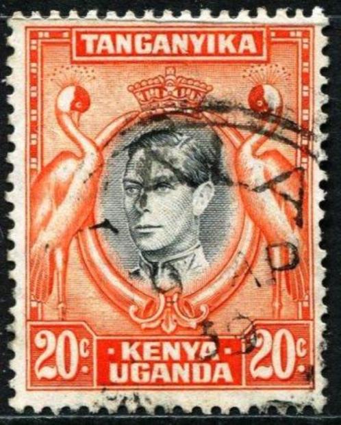 Kenya Uganda en Tanganyika 1938 KGVI 20 C gebruikt, Postzegels en Munten, Postzegels | Afrika, Gestempeld, Overige landen, Verzenden