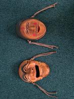 Twee houten maskers uit Zuid-Korea, Antiek en Kunst, Kunst | Overige Kunst, Ophalen of Verzenden