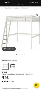 Hoogslaper STORA ikea wit, Huis en Inrichting, Ophalen, Gebruikt, Hoogslaper, 210 cm