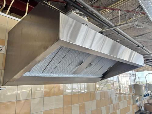 RVS horeca afzuigkap / dampkap – 200 cm, Witgoed en Apparatuur, Afzuigkappen, Gebruikt, Vrijstaand, Wandschouwkap, 800 m³ per uur of meer