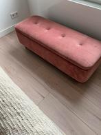 Ottoman zitbankje met opbergruimte / poef roze, Ophalen, Overige materialen, Minder dan 50 cm, Vintage modern design bohemian boho