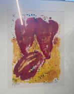 Jan Cremer drie tulpen (harten) uit 1992, Antiek en Kunst, Kunst | Litho's en Zeefdrukken, Ophalen