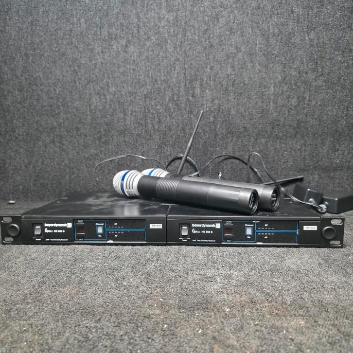 BEYERDYNAMIC  opus  ne 600 s   dubbele draadloze mic, Muziek en Instrumenten, Microfoons, Gebruikt, Zangmicrofoon, Ophalen of Verzenden