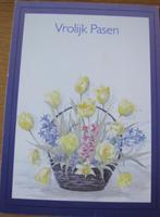 Vrolijk Pasen - tulpen en irissen, Verzamelen, Ansichtkaarten | Themakaarten, Gelopen, Overige thema's, Verzenden, 1980 tot heden
