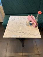 Marmeren Tafel Vierkant - Zo Goed Als Nieuw! 4 stuks, Huis en Inrichting, Tafels | Bijzettafels, Ophalen, 45 tot 60 cm