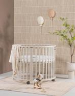 Box baby Oatmeal rond beige taupe, Kinderen en Baby's, Boxen, Ophalen, Zo goed als nieuw, Rond, Wieltjes