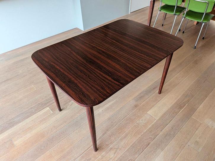 vintage eettafel, Huis en Inrichting, Tafels | Eettafels, Gebruikt, 50 tot 100 cm, 150 tot 200 cm, Vier personen, Rechthoekig