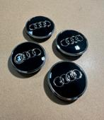 61MM Audi Zwart Naafdoppen naafkappen, Auto diversen, Ophalen of Verzenden, Zo goed als nieuw