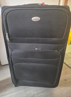2 zwarte rolkoffers, Overige materialen, 45 tot 55 cm, Zo goed als nieuw, Slot