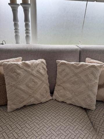 Ibiza stijl oosterse sierkussens wit creme 2 stuks NIEUW! beschikbaar voor biedingen