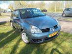APK feb 2027! Renault Clio 1.2 16V Blauw 2007 km:106000, Voorwielaandrijving, Stof, Blauw, Radio