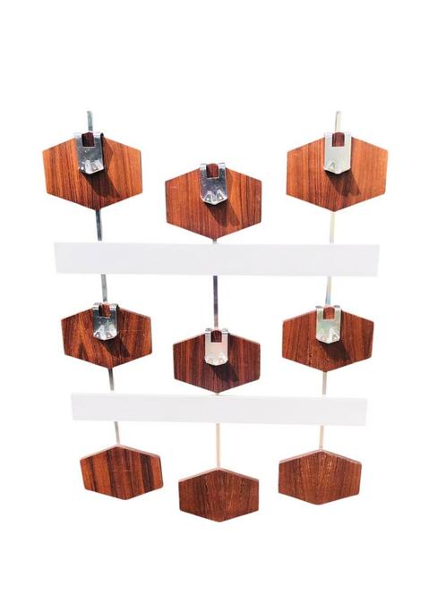 Vintage retro Deens design wand kapstok met haken jaren 60, Huis en Inrichting, Woonaccessoires | Kapstokken, Zo goed als nieuw