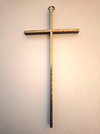 Antiek Messing Kruis - Goudkleurig, Ophalen of Verzenden