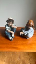 Lladro 'Long Day' Beeldjes - Jongen en Meisje, Ophalen of Verzenden