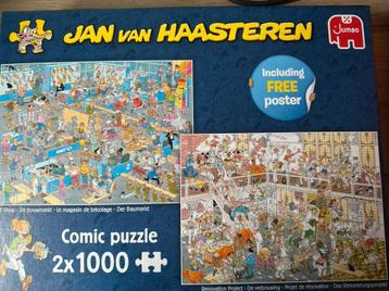 Jan van Haasteren 2x1000 Comic Puzzel beschikbaar voor biedingen