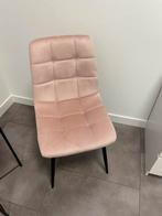 Licht roze velvet stoel, Huis en Inrichting, Ophalen, Zo goed als nieuw, Overige kleuren, Eén