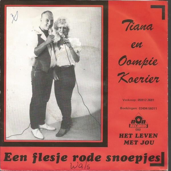 Tiana En Oompie Koerier Een Flesje Rode Snoepjes (Non 1982), 7 inch, Single, Ophalen of Verzenden, Zo goed als nieuw
