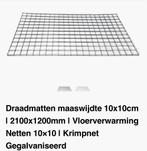 Draadmatten 2100x1200mm - Gegalvaniseerd, Ophalen of Verzenden, Nieuw, IJzer