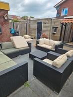 Grote loungeset 8 zitplaatsen, Ophalen, Zo goed als nieuw, Wicker, Bank