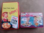 2 leuke blikken / trommels Kellogg's cornflakes - all-bran, Verzamelen, Blikken, Ophalen of Verzenden, Gebruikt