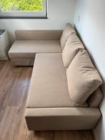 Hoekslaapbank met opberger (Friheten, ikea) Beige, Ophalen, Gebruikt, Beige, Tweepersoons