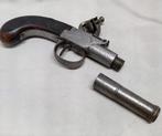 Antiek vuursteen zak pistool, rond 1800 LEGAAL, Ophalen of Verzenden