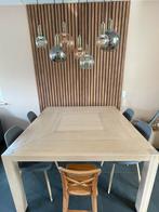 Eettafel, Huis en Inrichting, Tafels | Eettafels, Ophalen, Gebruikt, 100 tot 150 cm, Vierkant