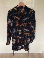 Jurk zwart panters Seven Sisters maat M, Kleding | Dames, Maat 38/40 (M), Seven Sisters, Zwart, Ophalen of Verzenden