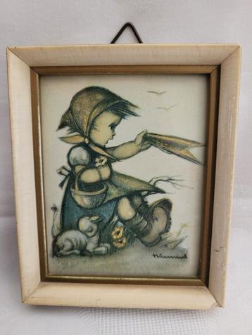 Hummel Mini Schilderijtje H 9 x B 7 cm beschikbaar voor biedingen