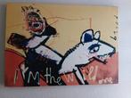 Schilderij Herman Brood op canvas “I’m The Wild One” |, Antiek en Kunst, Ophalen of Verzenden