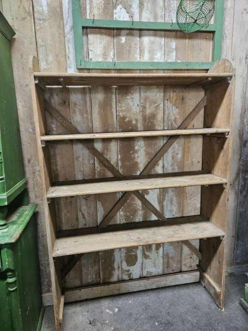 oud staand rek ``WOONWINKEL RUSTIEK``, Antiek en Kunst, Curiosa en Brocante, Ophalen