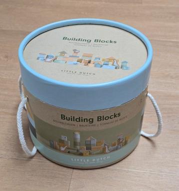 Little Dutch bouwblokken hout blauw beschikbaar voor biedingen