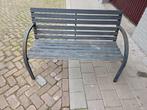 Tuinbank gebruikt - Metalen frame, Tuin en Terras, Tuinsets en Loungesets, Z, Ophalen of Verzenden, S, Hout