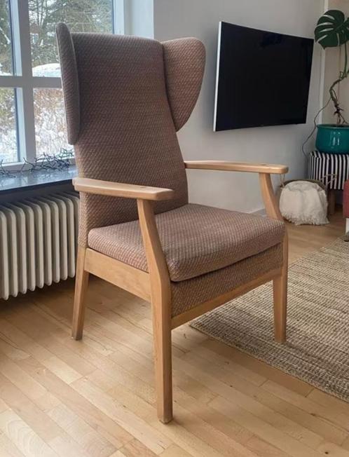 Vintage Parker Knoll stoel, Huis en Inrichting, Stoelen, Zo goed als nieuw, Eén, Hout, Overige kleuren, Ophalen