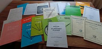 Muziekboeken Klarinet - Diverse Titels beschikbaar voor biedingen