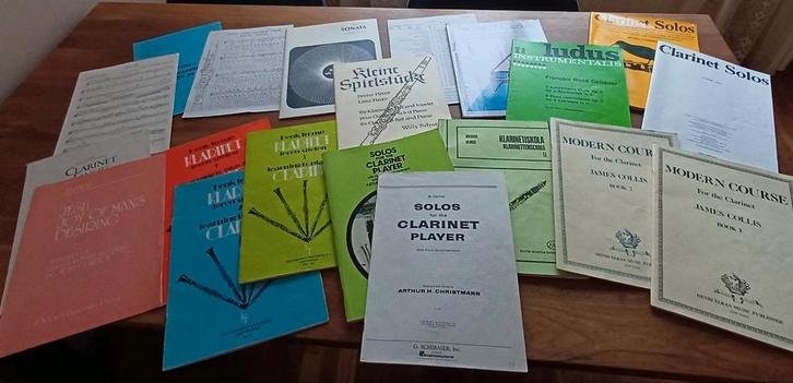Muziekboeken Klarinet - Diverse Titels, Muziek en Instrumenten, Bladmuziek, Gebruikt, Les of Cursus, Klarinet, Ophalen of Verzenden