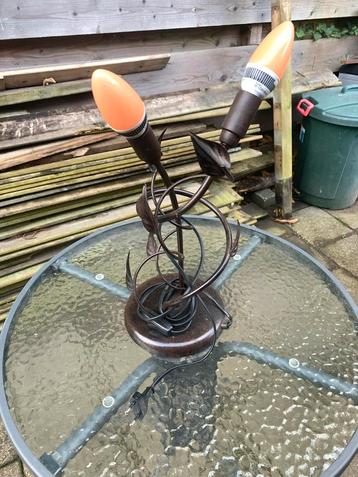 Vintage Tafellamp met Twee Lichtpunten beschikbaar voor biedingen