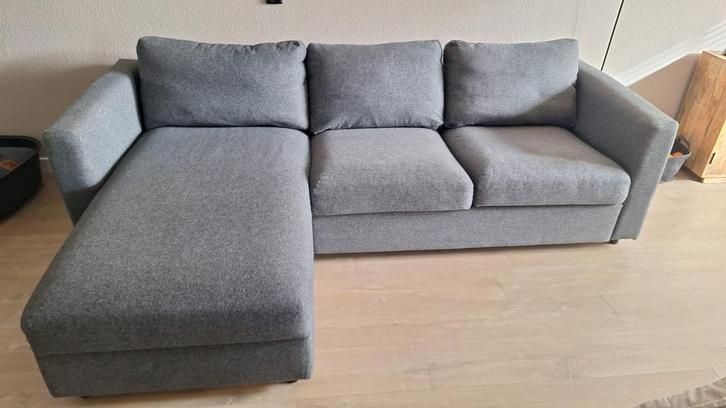 Ikea bank Vimle 3-zits met chaise longue grijs!, Huis en Inrichting, Banken | Complete zithoeken, Zo goed als nieuw, Ophalen