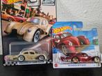 Hot Wheels 2x Volkswagen Kafer kever Racer HotWheels, Hobby en Vrije tijd, Modelauto's | Overige schalen, Verzenden, Nieuw, Auto