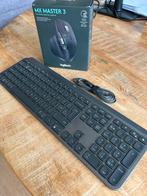 Logitech MX Master 3 + MX keys combo, Ophalen, Zo goed als nieuw, Rechtshandig, Logitech