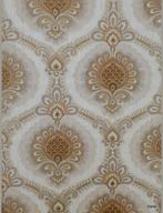 13954 barok behang goud retro seventies warm vintage swiet, Ophalen of Verzenden, 50 tot 75 m², Beige