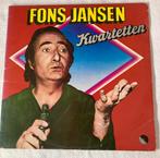 Dubbel lp Fons Jansen. “Kwartetten”, Cd's en Dvd's, Vinyl | Nederlandstalig, Ophalen of Verzenden, Zo goed als nieuw