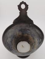 Vintage Tinnen Kandelaar, Huis en Inrichting, Woonaccessoires | Kandelaars en Kaarsen, Gebruikt, Ophalen of Verzenden, Metaal