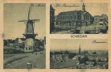(388-533-035) Schiedam Molen Beursgebouw Panorama beschikbaar voor biedingen