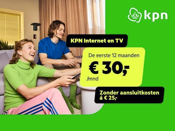12 maand KPN Internet- TV  € 30 p-maand geen aansluitkosten, Tickets en Kaartjes, Kortingen en Cadeaubonnen, Drie personen of meer