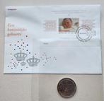 Unieke Amalia geboorte postzegel en herdenkingsmunt, Postzegels en Munten, Ophalen of Verzenden, Koningin Beatrix, Euro's