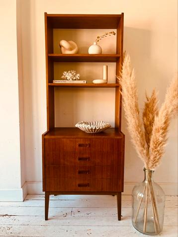 Vintage retro dressoir vakkenkast ladekast stellingkast   beschikbaar voor biedingen